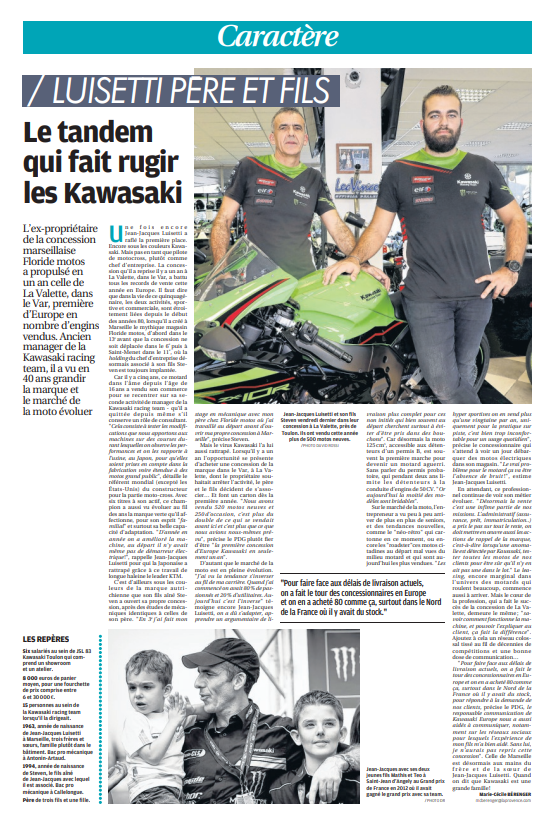 LE TANDEM QUI FAIT RUGIR LES KAWASAKI