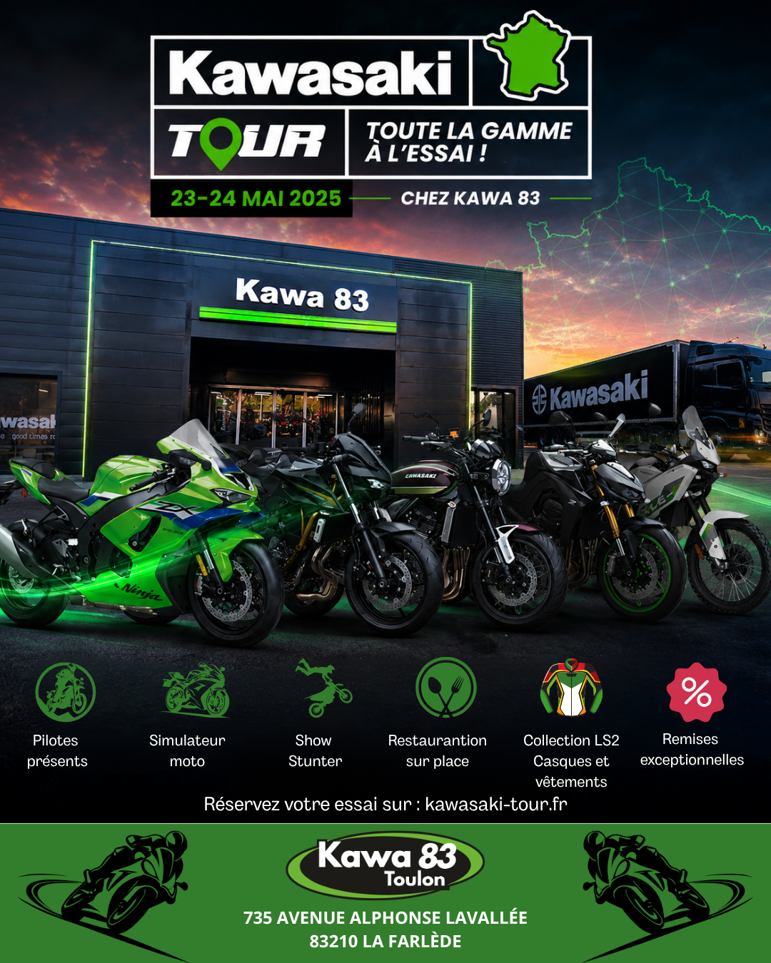 KAWA 83 – KAWASAKI TOUR 23-24 MAI